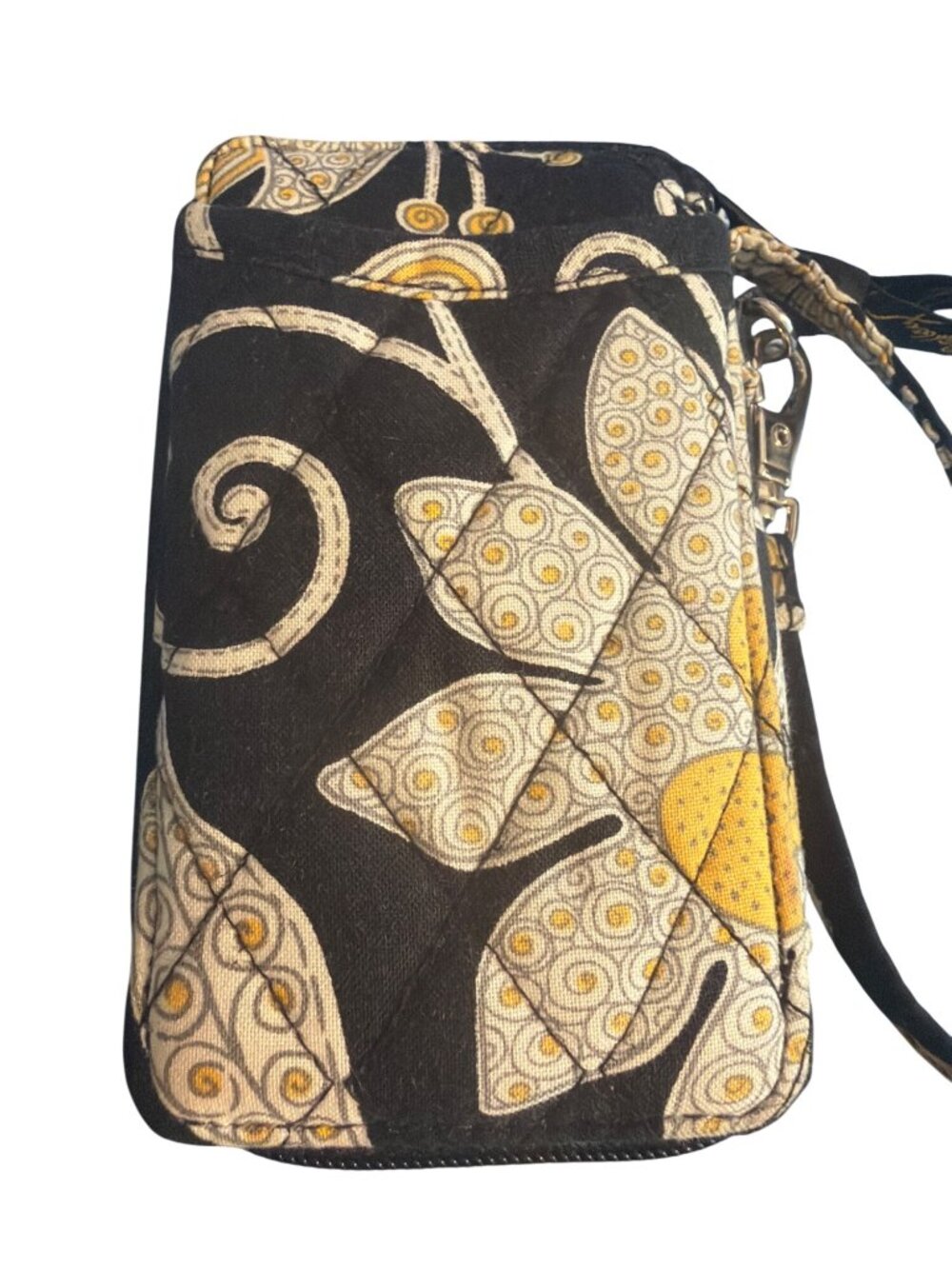 Vera Bradley Zip Wristlet Wallet Yellow Bird Retired Zip Around ID Slot Pockets - Picture 4 of 6